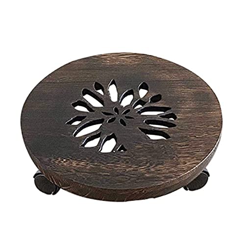 Sockel Pflanze Ornament Holz Topf Rad Blumentopf Rack Indoor Topf Basis Display Ständer Pflanzen Display Basis(M) von SFANIIX