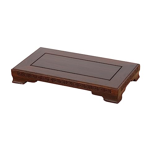 Sockel Retro Holz Basis Buddha Statue Aquarium Vase Bonsai Stand Kunst Dekoration Basis Rechteckige Handwerk Teekanne Basis Pflanzen Display Basis(C) von SFANIIX