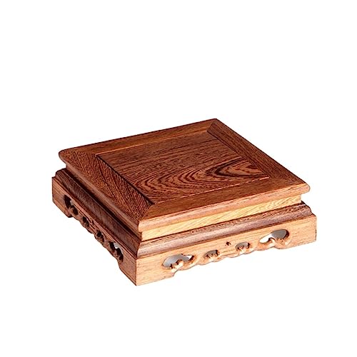 Sockel Retro Holz Teeblatt Tisch Kleine Platz Teekanne Basis Vase Dekoration Massivholz Bonsai Basis Dekoration Pflanzen Display Basis(C) von SFANIIX