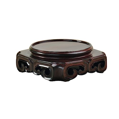 Sockel Retro Platz Teekanne Basis Vase Pflanze Dekoration Massivholz Buddha Statue Bonsai Basis Holz Basis Pflanzen Display Basis(A) von SFANIIX