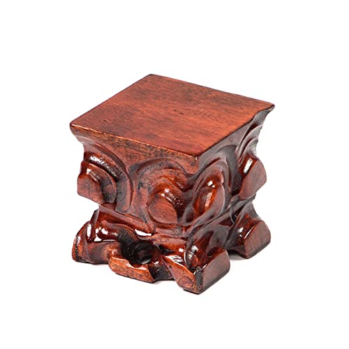 Sockel Topf Basis Carving Handwerk Dekoration Basis Massivholz Teekanne Vase Bonsai Regal Basis Halterung Pflanzen Display Basis von SFANIIX