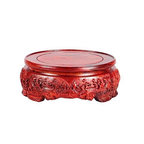 Sockel Topfpflanze Basis Holz Vase Basis Buddha Statue Weihrauchbrenner Display Ständer Handwerk Antike Sammlung Basis Pflanzen Display Basis(B) von SFANIIX