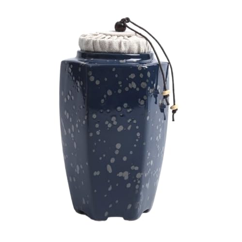 Stashpot Container Bulk Tee Lagerung Behälter Topf mit Deckel Keramik Topf Home Küche Kleine Verschlossene Topf Retro Chinesischen Tee Set Einzigen Topf Vintage Vorratsdosen(B) von SFANIIX