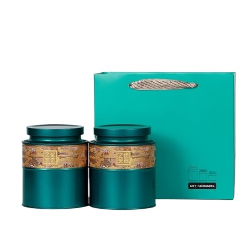 Stashpot Container Bulk Tee Lagerung Container Topf Kleine Runde Dosen Topf Versiegelte Topf Leeren Topf Tee Set Doppel Topf Geschenkbox Set Vintage Vorratsgläser(C) von SFANIIX
