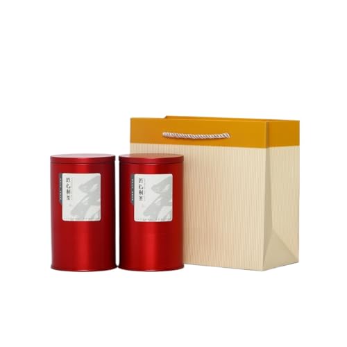 Stashpotbehälter Bulk Tee Lagerung Behälter Topf Große Kapazität Runde Dosen Topf Versiegelte Topf Leere Topf Tee-Set Doppel Topf Geschenkbox Set Vintage Vorratsgläser(A,L) von SFANIIX