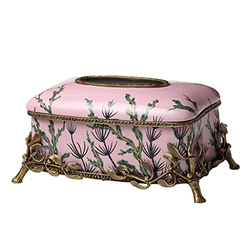 Stoffbox Fall Tissue Box Keramik mit Kupfer Tissue Box Home Kreative Papierbox Wohnzimmer Desktop Kunst Papier Box Schreibtisch Lagerung Organisator von SFANIIX