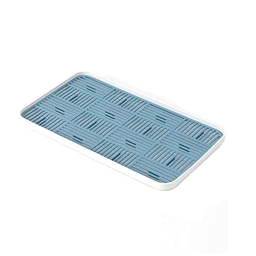Tablett Tablett Doppel Tropfschale Teeschale Multifunktions Tablett Home Rechteckig Obst- und Gemüseschale Snackschale(Size:A) von SFANIIX