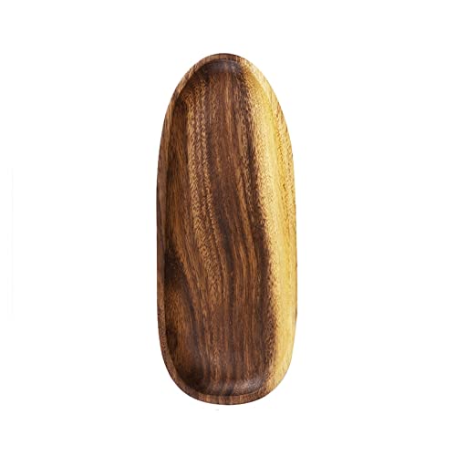 Tablett Tablett aus Holz Tablett für Frühstück, Snack, Kaffee oder Wohnkultur Snackschale (Größe : B) von SFANIIX