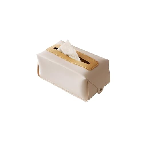 Taschentuchbox Abdeckung Home Desktop Wohnzimmer Taschentuchbox Modern Einfache Leder Taschentuchbox Restauranttisch Esszimmer Papierbox Schreibtisch Aufbewahrung Organizer (B) von SFANIIX