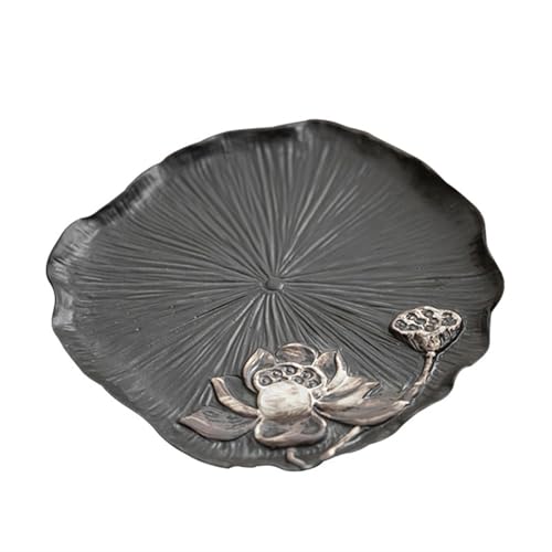 Teetablett Kreatives Lotus Teetablett Kleiner Trockentisch Kung Fu Teeset Raue Keramik Bubble Teetisch Teetablett Chinesisches Vasenkissen Vintage Tablett Türtablett von SFANIIX
