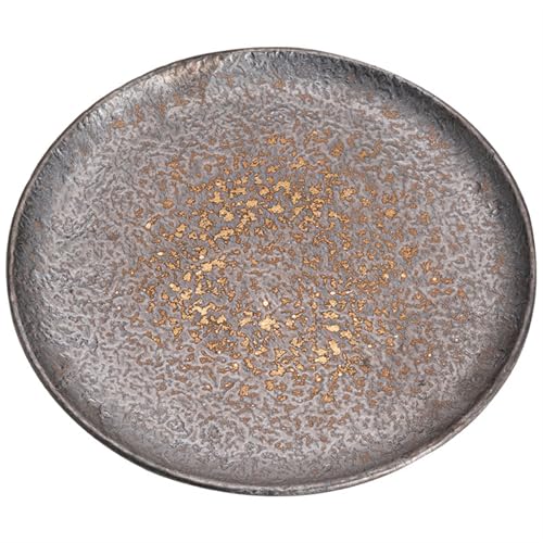 Teetablett Tablett für trockenes Bier Vintage Rohkeramik für zu Hause Kleine Teekanne Keramik Basis Runde Übertopf Chinesisches Teetablett Tablett für Töpfe Serviertablett von SFANIIX