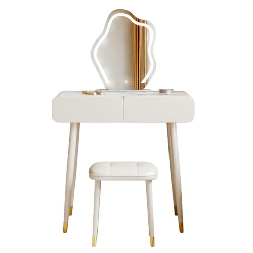 Vanity Schreibtisch Massivholz Schiefer Frisiertisch, leichter Luxus Schminktisch, Schlafzimmer kleiner Schminktisch Schlafzimmer Schminktisch Vanity Schreibtisch Massivholz Schiefer Frisiertisch, leichter Luxus Schminktisch, Schlafzimmer kleiner Schminktisch Schlafzimmer Schminktisch von SFANIIX