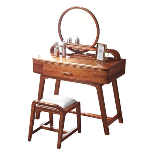Vanity Schreibtisch Massivholz Schminktisch Frisiertisch mit Stuhl Schlafzimmer Kombinationsmöbel Aufbewahrungsschrank Aufbewahrungstisch Schlafzimmer Schminktisch Vanity Schreibtisch Massivholz Schminktisch Frisiertisch mit Stuhl Schlafzimmer Kombinationsmöbel Aufbewahrungsschrank Aufbewahrungstisch Schlafzimmer Schminktisch von SFANIIX