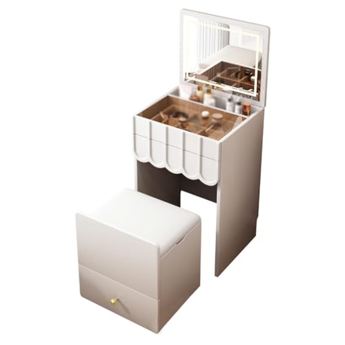 Vanity Schreibtisch Moderner einfacher leichter Luxus Schminktisch, Schlafzimmer Frisiertisch, Frisiertisch Aufbewahrungsschrank Schlafzimmer Schminktisch von SFANIIX