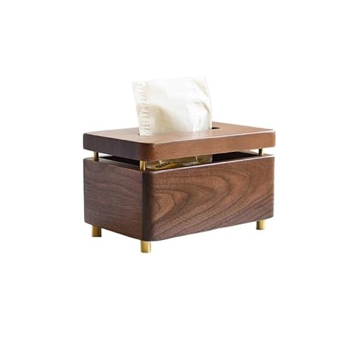 Webart Box Black Walnuss Tissue Box Massivholz Wohnzimmer Schreibtisch Tissue Box Holz Toilettenpapier Box Schreibtisch Lagerung Organizer von SFANIIX