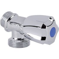 Sferaco - Wasserhahn für Waschmaschine verchromt Doppelstecker 1/2' 3/4' von SFERACO