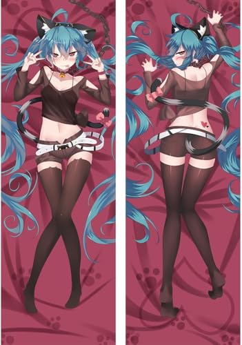 Dakimakura Body Pillow Anime Kissenbezug Kissenhülle Sweet Girl 096, Pillowcase Doppelseitige Seitenschläf Umarmungskissen Bezug Dekorative Zierkissenbezug,50x150 cm(19.6x59 Zoll)-Peachskin von SFHCOISM
