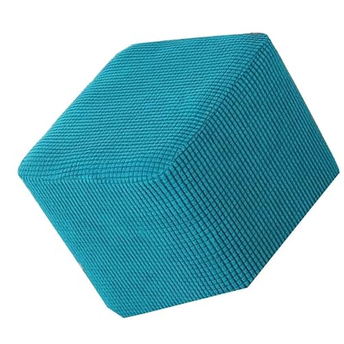 Ottomane Schonbezug Hockerbezug Rund/Quadratisch/Rechteckig 40x40/50x50 Ottoman Cover Schonbezug Hocker Hussen für Fußhocker Stretch Ottomane Abdeckung Hocker Protector Hockerabdeckung(A6,35X35CM) von SFHDFLUQ