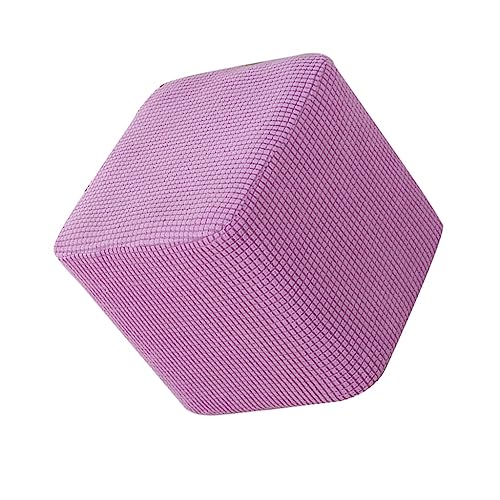 Ottomane Schonbezug Hockerbezug Rund/Quadratisch/Rechteckig 40x40/50x50 Ottoman Cover Schonbezug Hocker Hussen für Fußhocker Stretch Ottomane Abdeckung Hocker Protector Hockerabdeckung(A8,40X35CM) von SFHDFLUQ