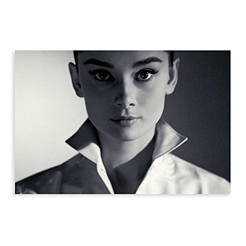 Audrey Hepburn 1 Leinwandposter Schlafzimmer Dekor Sport Landschaft Büro Zimmer Dekor Geschenk 40 x 60 cm ungerahmt von SFHYT