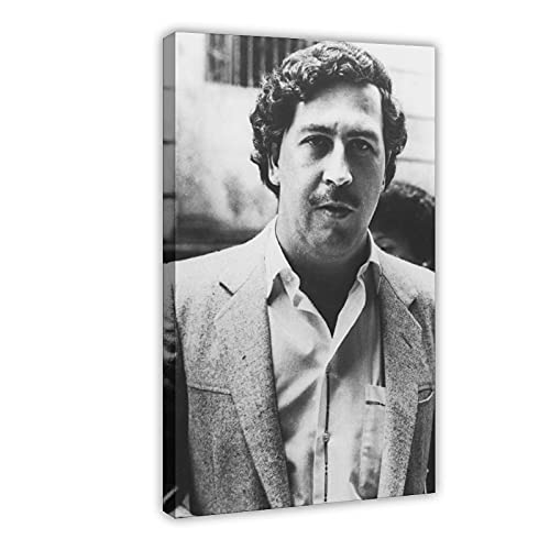 Pablo Emilio Escobar Gaviria, Pedro Leinwand-Poster, Wandkunst, Dekor, Bild, Gemälde für Wohnzimmer, Schlafzimmer, Dekoration, 30 x 45 cm, Rahmenstil1 von SFHYT