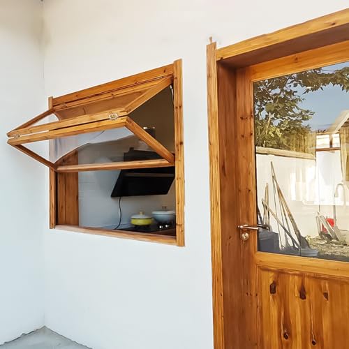 Folding Sliding Concession Window Vertical Double Hung Service Window Flush Mount for Cake and Snack Displays Flower Coffee Shop(WxH:30x32in/76x81cm) von SFJATTA