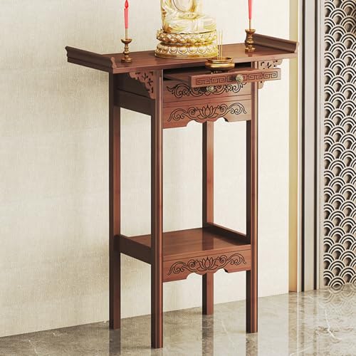 Kleiner Altartisch für buddhistische Schreine, Neuer Statuenständer im chinesischen Stil, großer Zeremonientisch für den Familiengottesdienst(66 * 33 * 104cm) von SFJATTA