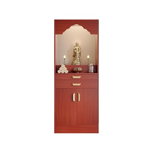 SFJATTA Aufwendiger chinesischer Altarschrank mit Sockel, Opfertisch, chinesischer Schrank mit Sockel, buddhistisches Gebet, für Wohnzimmer, Schreine, Tempel(60 * 34 * 166cm) von SFJATTA