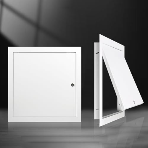 SFJATTA Revisionsklappe Metallabdeckung Aluminium-Kabeldurchführungswandplatte Einfach zu Montierende Fliesenlochabdeckung((WxH) 12x14in/30x35cm) von SFJATTA