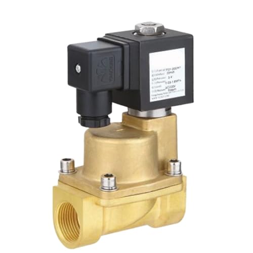 1,9 cm Dampf-Magnetventil, 24 V Gleichstrom, normalerweise geöffnet, Messing (24 V DC) von SFJSFIMQ