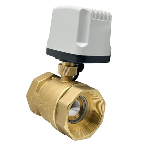 SFJSFIMQ 1/2'' 3/4'' 1'' 1-1/4'' 2 Zoll IP65 Wasserdichter motorisierter Kugelhahn 2-Wege-Messing-Elektrokugelhahn Großer Metallmotor(12vdc-cr03,DN50) von SFJSFIMQ