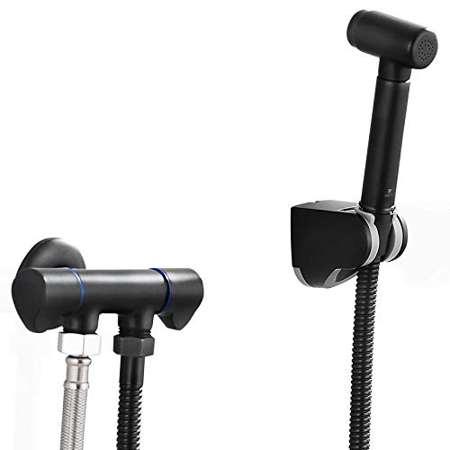 SFJSFIMQ Handbrause for Toilette, schwarzer Antiker Körperduschsprüher, Windelsprüher for Toilettenwassersprüher, einstellbare Druckkontrolle von SFJSFIMQ