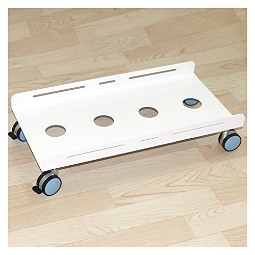 Large Mobile Stand PC Mainframe Bracket,CPU Stand Cart with Locking Caster Wheels Suitable for Most PC,CPU Case Protecting Shelf (Color : White, Size : X-Large) (White X) von SFLQAFGGGIOO