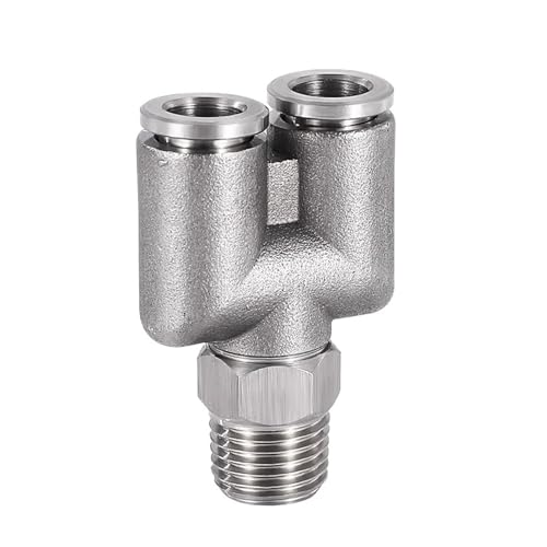 10mm x 1/4" BSP Male Thread 304 Stainless Steel Y Type One Touch Air Pneumatic Quick Fitting 10mm x 1/4" BSP Male Thread 304 Stainless Steel Y Type One Touch Air Pneumatic Quick Fitting von SFNGXXAG