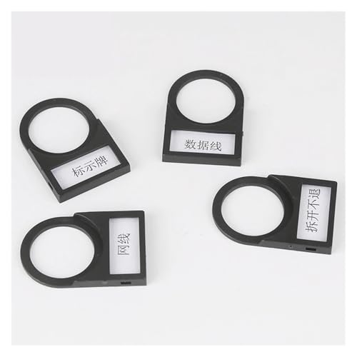 2PCS Indicator button button identification plate 22mm black side way von SFNGXXAG