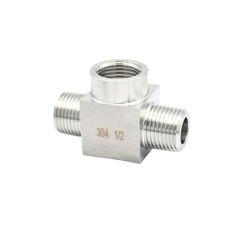 3/8" NPT Male-Female-Male Tee 3 Ways 304 Stainless Steel Pipe Fitting Connector Splitter Block 3/8" NPT Male-Female-Male Tee 3 Ways 304 Stainless Steel Pipe Fitting Connector Splitter Block von SFNGXXAG