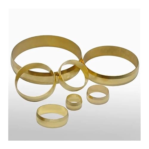 5 PCS Fit 22mm Tube OD BrassFerrule Ring For Compression Union 5 PCS Fitting Water Gas Oil von SFNGXXAG
