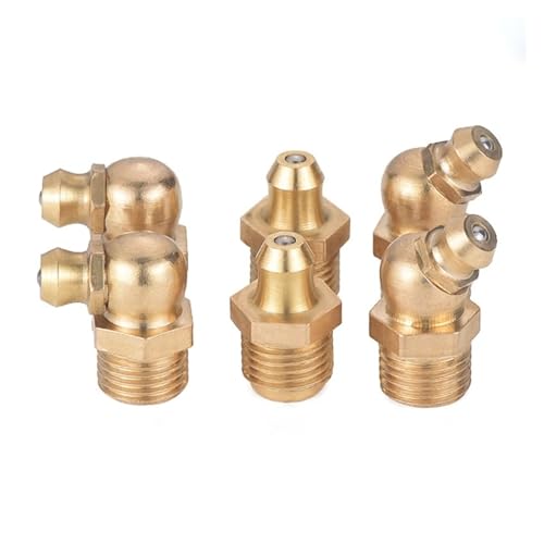 5PCS Brass Grease Nipple M10x1 Metric Male Thread 45 degrees Elbow Type Oil Zerk Fitting 5PCS Brass Grease Nipple M10x1 Metric Male Thread 45 degrees Elbow Type Oil Zerk Fitting von SFNGXXAG