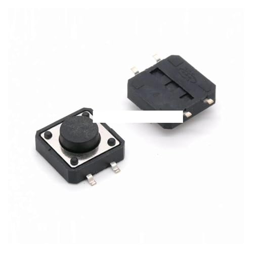 SFNGXXAG 100PCS 12 x 12mm x 5mm 12 * 12 * 5H 12x12x5mm Panel PCB Momentary Tactile Tact Push Button Switch SMT von SFNGXXAG