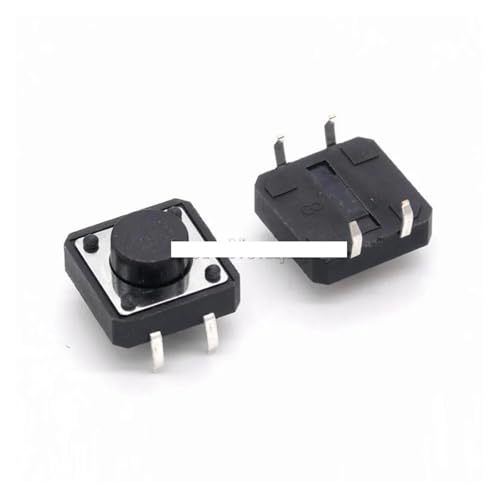 SFNGXXAG 100Pcs 12 x 12mm x 6mm 12 * 12 * 6H Panel PCB Momentary Tactile Tact Push Button Switch DIP von SFNGXXAG