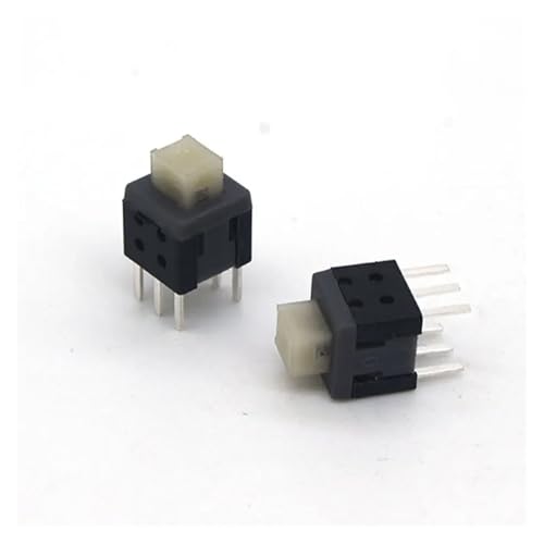 SFNGXXAG 10pcs Small self Locking Switch 5.8 * 5.8mm wit 6 feet with Lock Touch Switch Button Switch Flat Head White Head Switch SFNGXXAG 10pcs Small self Locking Switch 5.8 * 5.8mm wit 6 feet with Lock Touch Switch Button Switch Flat Head White Head Switch von SFNGXXAG