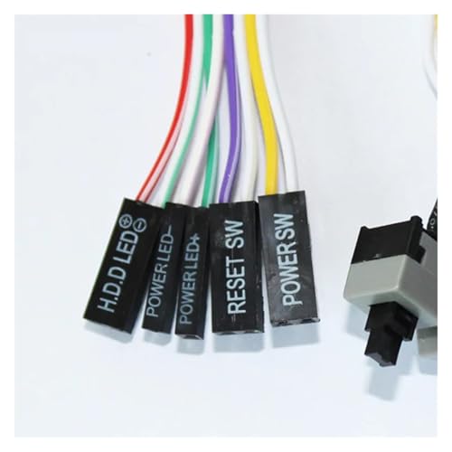 SFNGXXAG 55CM Computer Motherboard Power Cable on/Off/Restart with LED Light Power Reset Switch Push Button Switch SFNGXXAG 55CM Computer Motherboard Power Cable on/Off/Restart with LED Light Power Reset Switch Push Button Switch von SFNGXXAG