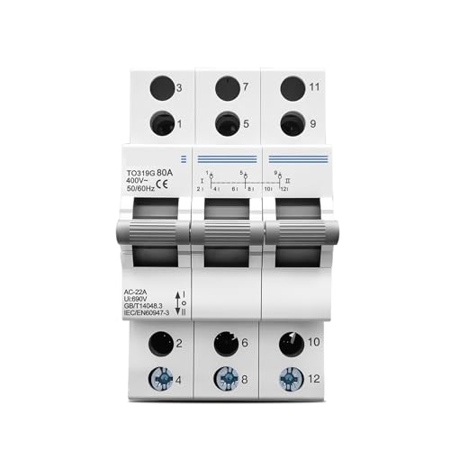 TO319G 2P 400V~ AC 80A Changeover Switch MTS Dual Power Manual Transfer Isolating Interlock Circuit Breaker Disconnectable TO319G 2P 400V~ AC 80A Changeover Switch MTS Dual Power Manual Transfer Isolating Interlock Circuit Breaker Disconnectable von SFNGXXAG