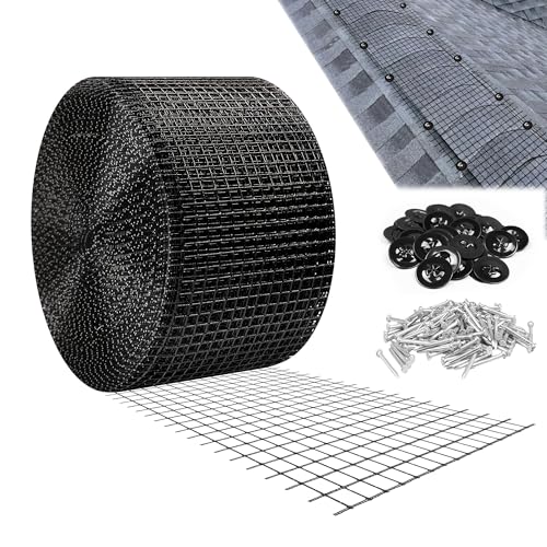 Dachrillen-Ausschlussschutzabdeckung, 160 cm L x 10,2 cm B Schindel-über First, Lüftungsgitter für Dächer mit 60 Nägeln und Unterlegscheiben, Schutz vor Fledermäusen, Eichhörnchen, Ratten Dachrillen-Ausschlussschutzabdeckung, 160 cm L x 10,2 cm B Schindel-über First, Lüftungsgitter für Dächer mit 60 Nägeln und Unterlegscheiben, Schutz vor Fledermäusen, Eichhörnchen, Ratten von SFNSM