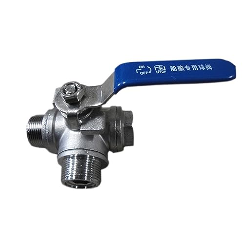 SFOCQVISH 1/2 "3/4" Innengewinde 3-Wege-Kugelhahn DN15 DN20 Edelstahl 304 Ventilgriffventile LT-Anschluss(G-l Type,0.75 Inch) von SFOCQVISH