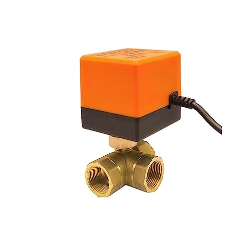 1/2" 3-Wege-Motorkugelhahn DN15 Dreidraht-Zweipunktsteuerung Elektrischer Messingkugelhahn 220V 12V 24V(24vac) von SFOCQVISH