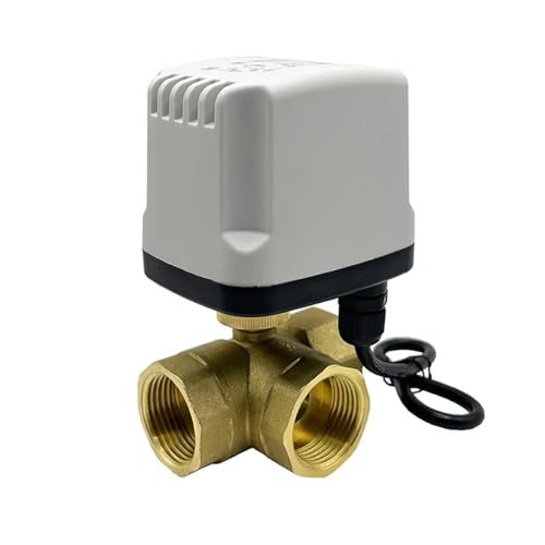 24 V DC 1/2 '' 3/4 '' 1 '' 2 Zoll IP65 wasserdichtes motorisiertes Messing-Kugelventil, 2-Draht-T-Typ, 3-Wege-Elektro-Kugelventil(24VDC-NORMALLY CLOSED,1.5 Inch) von SFOCQVISH