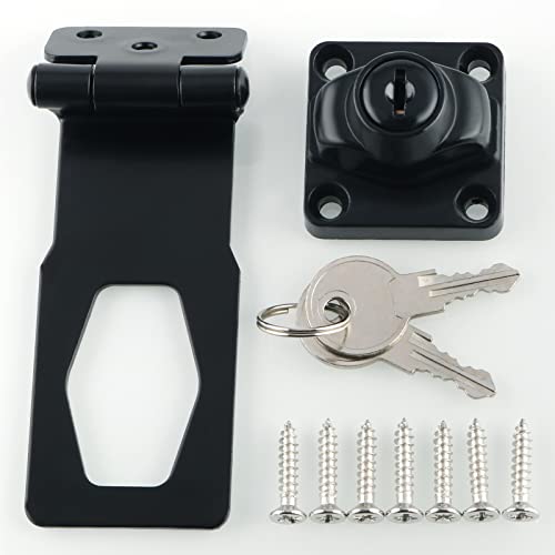3/4 Zoll Heavy Duty Latch Look Vorhängeschloss mit Schlüssel Wohnmöbel Schrankschloss Qualität Zinklegierung Türschloss 1St(4 Inch) von SFOCQVISH
