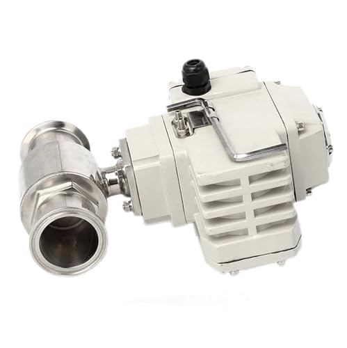 76 mm 2-Wege-Plattform-Motorkugelhahn Edelstahl Q911F-16P Sanitär-Tri-Clamp-Ferrule-Typ Elektrischer Kugelhahn(24VDC) von SFOCQVISH