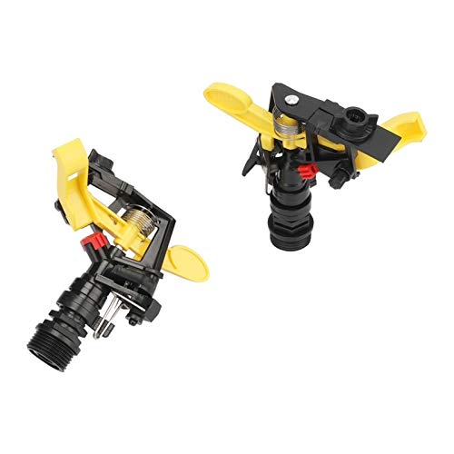 Bewässerungstropfer for den Garten, schwingender 3/4-Zoll-Sprinkler mit rotierendem Kipphebel, 360-Grad-Zahnrad-getriebene automatische Bewässerungsdüse, 5-teiliges Garten- und Farm-Bewässerungswerkze von SFOCQVISH
